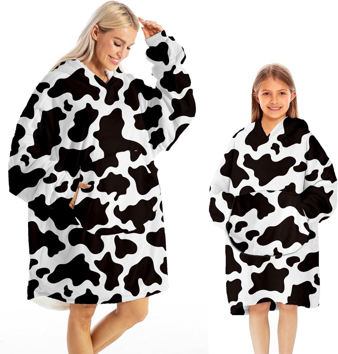 Oversized Deken Hoodie voor Dames en Heren - Comfortabele Draagbare Gebreide Trui met Capuchon