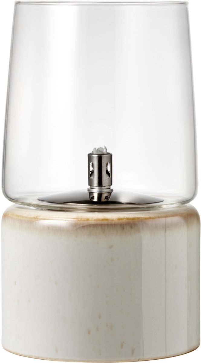 BITZ Gastro Olielamp - Olielampen voor binnen en buiten - Ø 15 x 26 cm - Crème