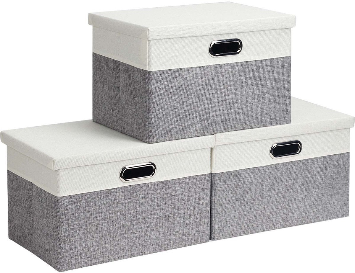 Stunq® Compacte en Vouwbare Opbergdozen Set voor Efficiënt Ruimtebeheer in Huis