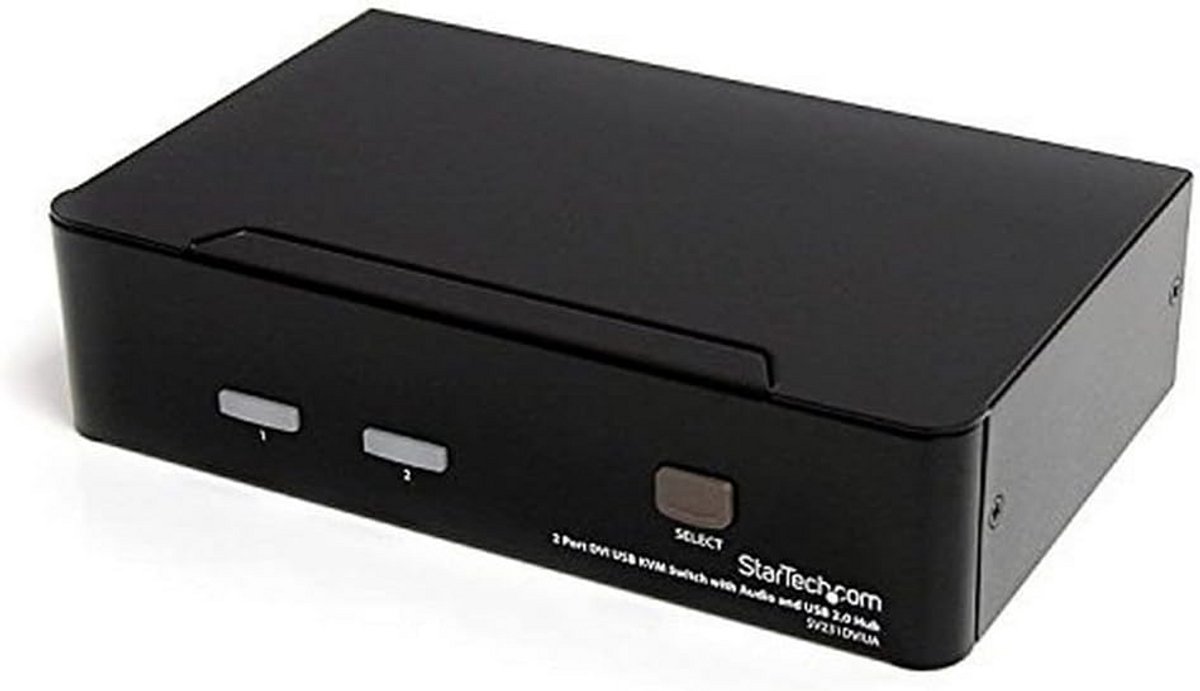 2-Poorts DVI USB KVM Switch met Audio en USB 2.0 Hub
