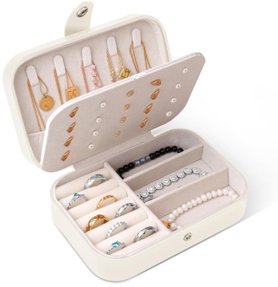 Swpeet 32 stuks 4 kleuren 3,99 x 3,99 x 2,69 cm sieraden geschenkdozen met deksels en decoratieve lintknoop, kartonnen sieradendoosjes verpakking bulk geschenkdozen voor ring en oorbel