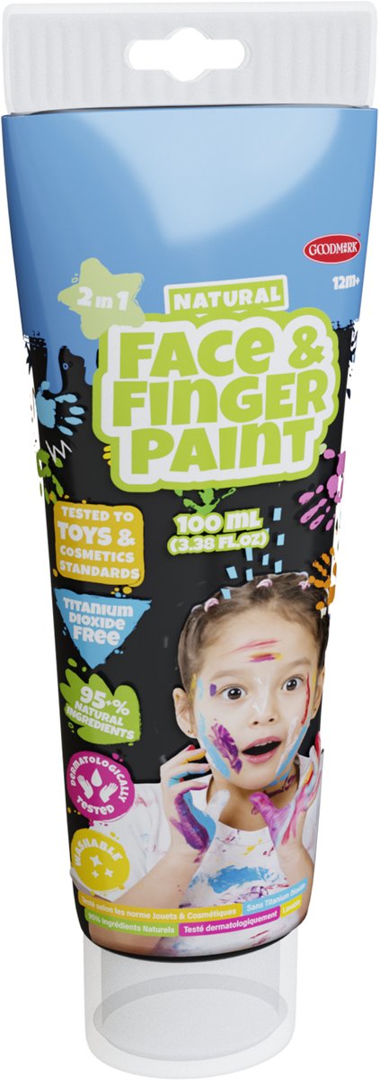 Natural Face & Fingerpaint - 100 Ml - Zwart