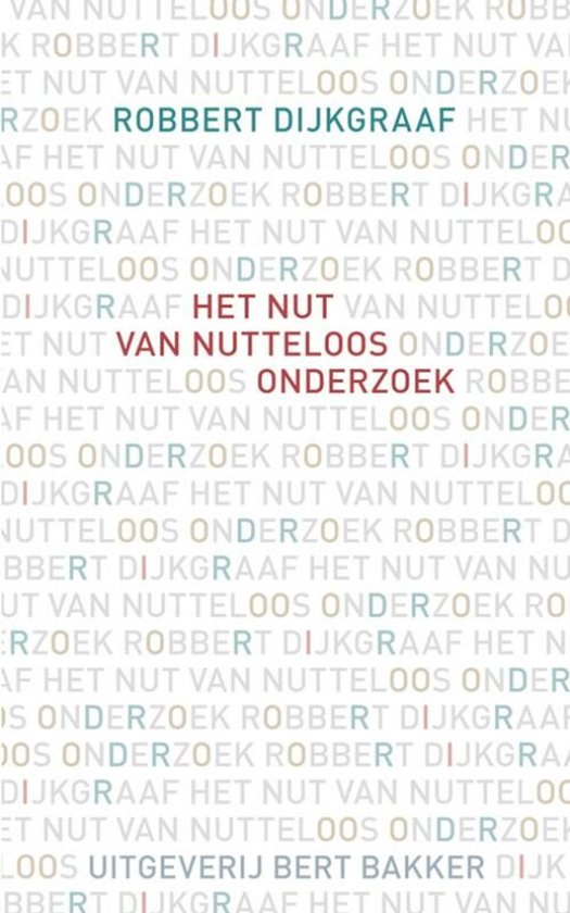 Het nut van nutteloos onderzoek - cover