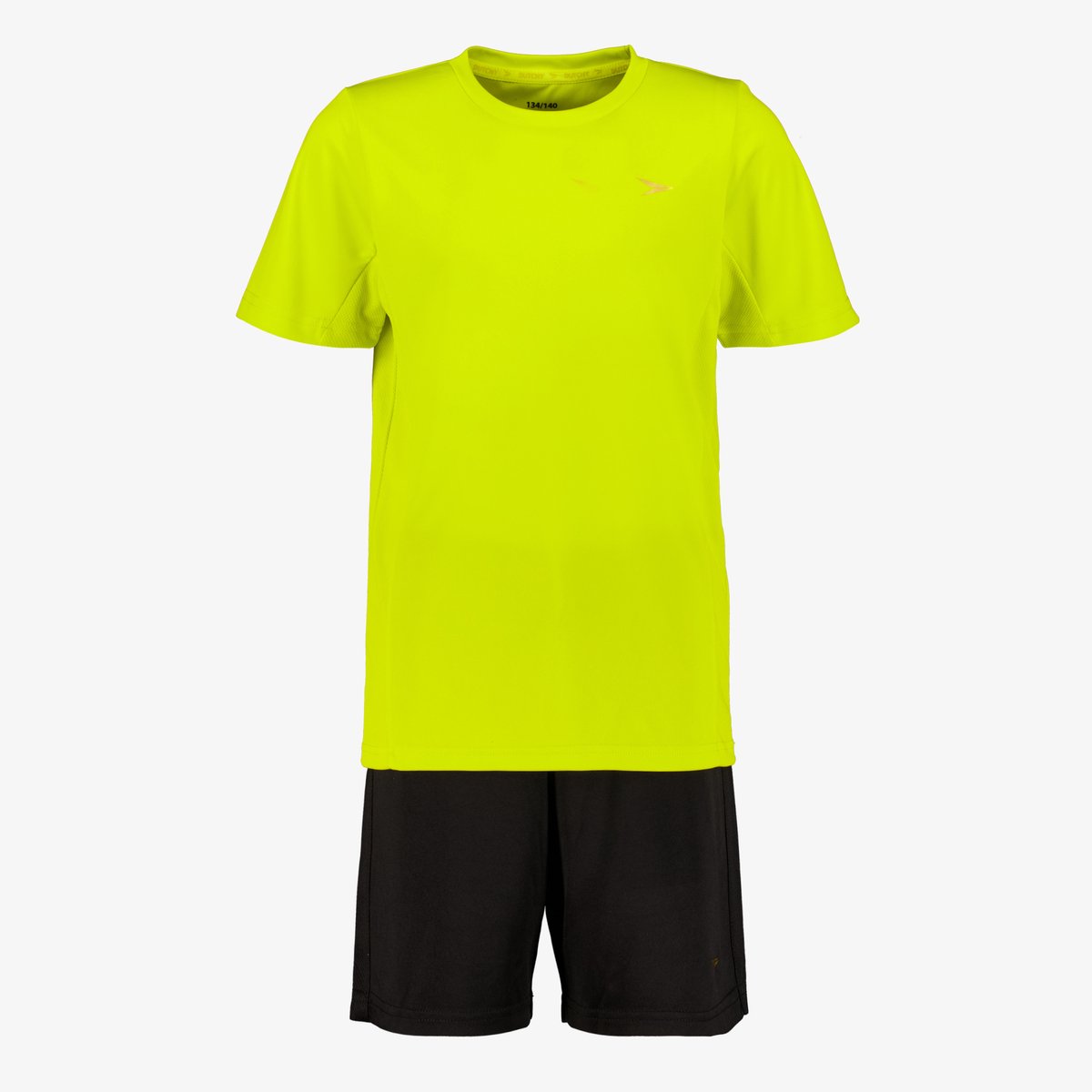 Dutchy tweedelig kinder sport set geel zwart - Maat 116