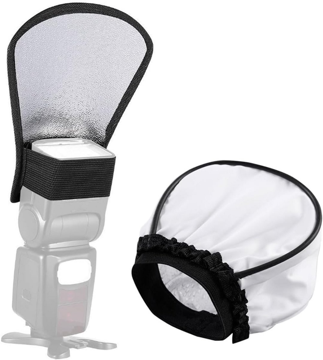 Set van 2 Universele Flitsdiffusers voor Zachte en Natuurlijke Belichting