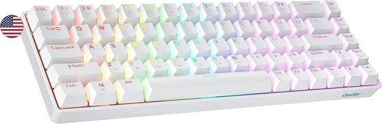 MasterUnion #n6BnkY Bedraad 60% mechanisch gaming toetsenbord RGB-achtergrondverlichting compact MasterUnion #n6BnkY Bedraad 60% mechanisch gaming toetsenbord RGB-achtergrondverlichting compact