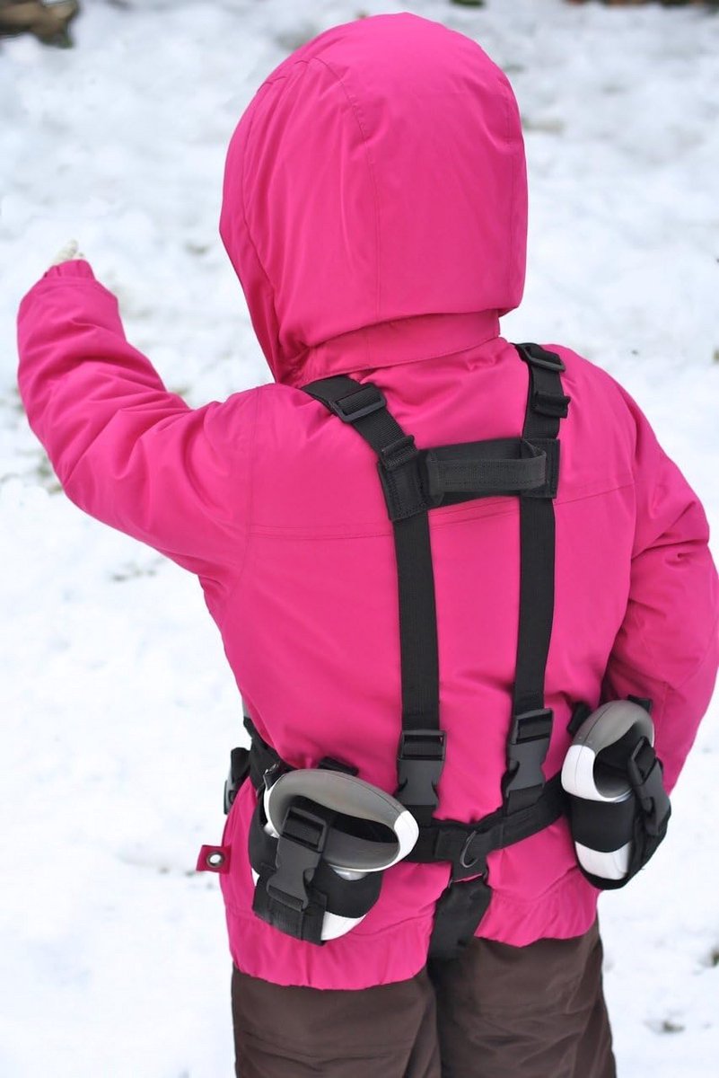 Kinder Ski- en Snowboard Trainer Harnas met Intrekbare Riemen en Tip Connector
