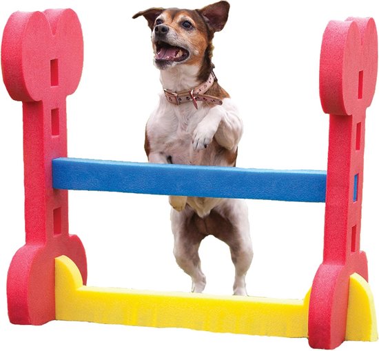 Agilityset Voor Kleine Honden – 8 Kegels En 8 Sprongstokken – Verstelbare Hoogte Tot 23 Cm – Ideaal Voor Puppy's, Revalidatie En Kinderen