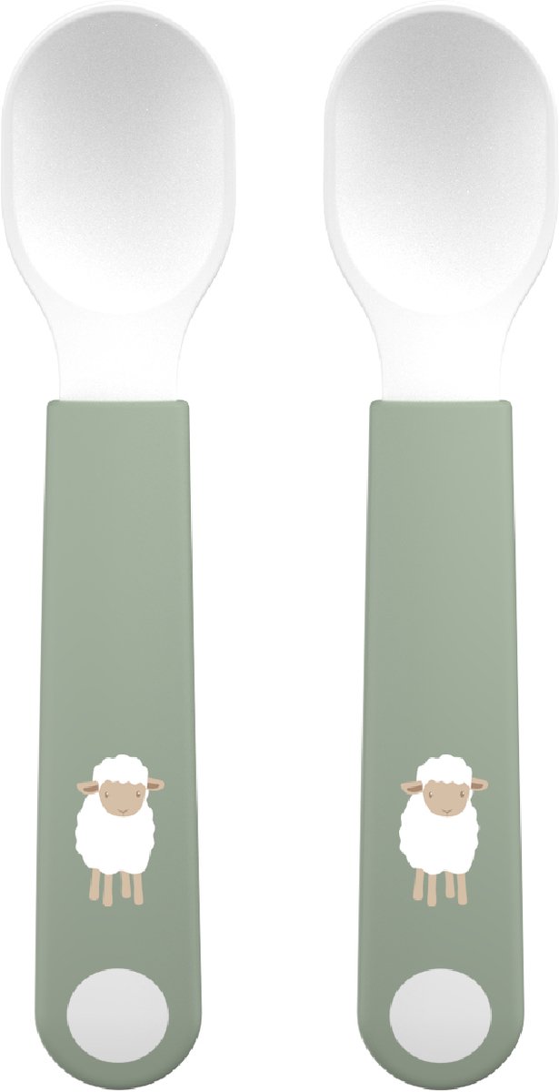 Mepal Mio oefenlepel – Set van 2 – Goede grip – Kinderservies – Little Farm