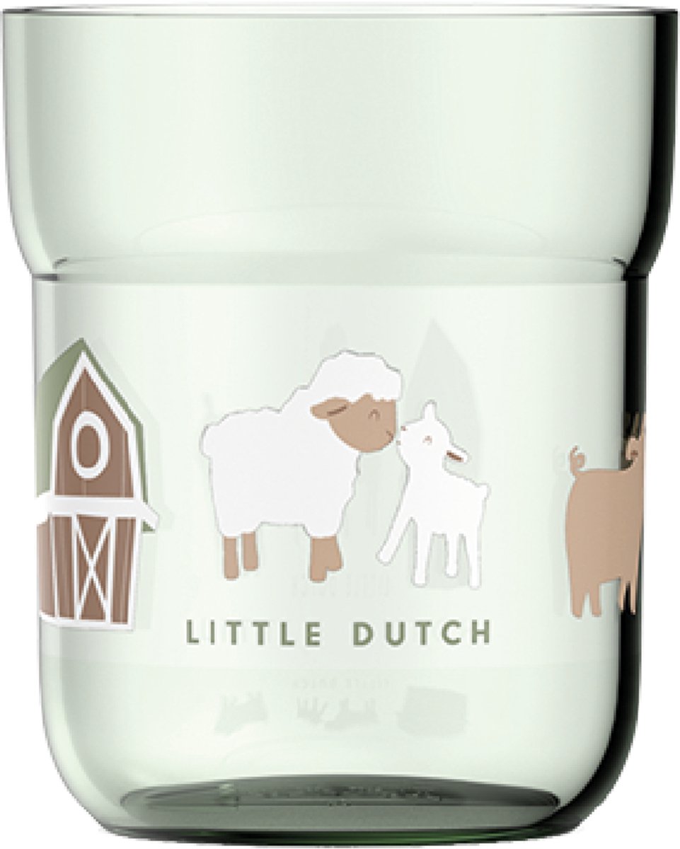 Mepal Mio kinderglas – 250 ml – Makkelijk vast te houden – Kinderservies – Little Farm