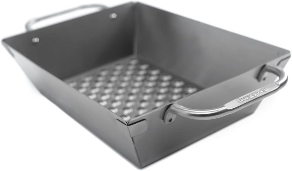 Grillwok 43 x 25,5 cm - Roestvrij Staal Grillaccessoire