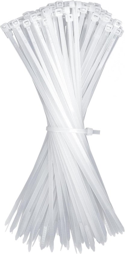 Kable Kontrol 100 fascette stringicavo grigie, 200 mm x 2,5 mm, in nylon di alta qualità, multiuso, con meccanismo autobloccante, per casa, giardino, ufficio e fai da te