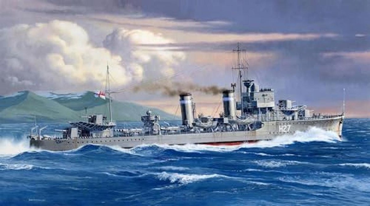 E Class Destroyer Britsh Model 1/700