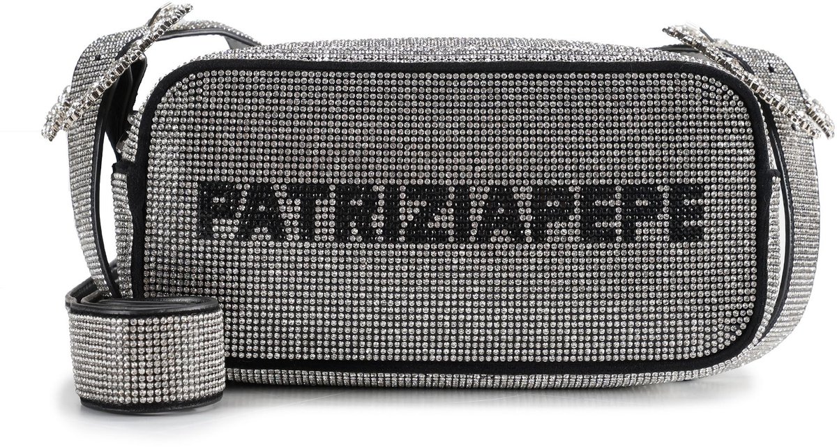 Patrizia Pepe Schoudertas Leer 21 cm - Dames - crystal