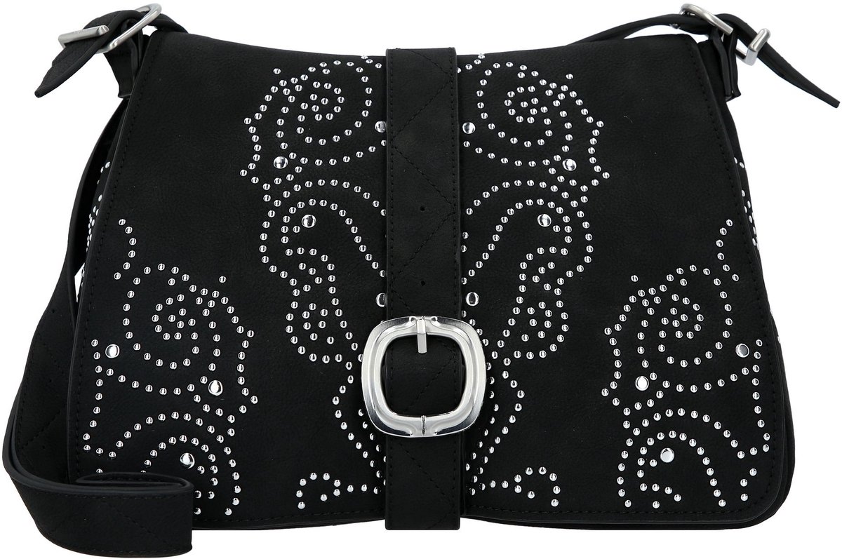 Desigual schoudertas Poker Face Posadas Mini 2.0 Crossbody Bag Black zwart