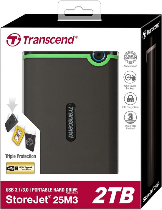 2TB 2.5 inch USB 3.0 Schokbestendige Draagbare Hard Drive — afbeelding 4