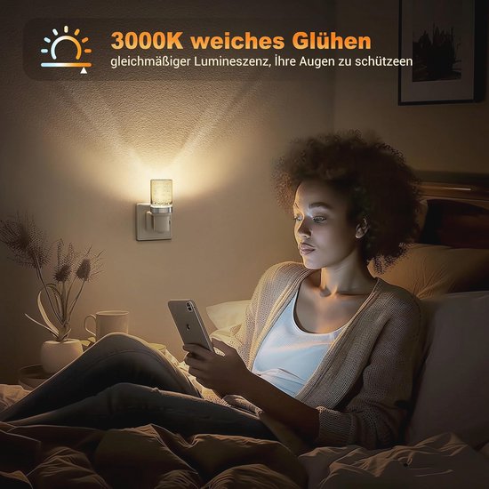 Nachtlampje met schemeringssensor en instelbare helderheid voor kinderen van Merkloos — afbeelding 3
