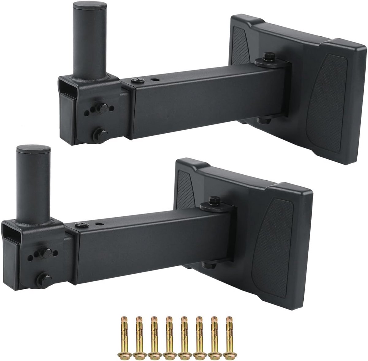 Stevige Wandbeugels voor Luidsprekers - 180° Draaibaar en 45° Kantelbaar - Geschikt voor Zware PA-Speakers tot 45 kg (2 Stuks)