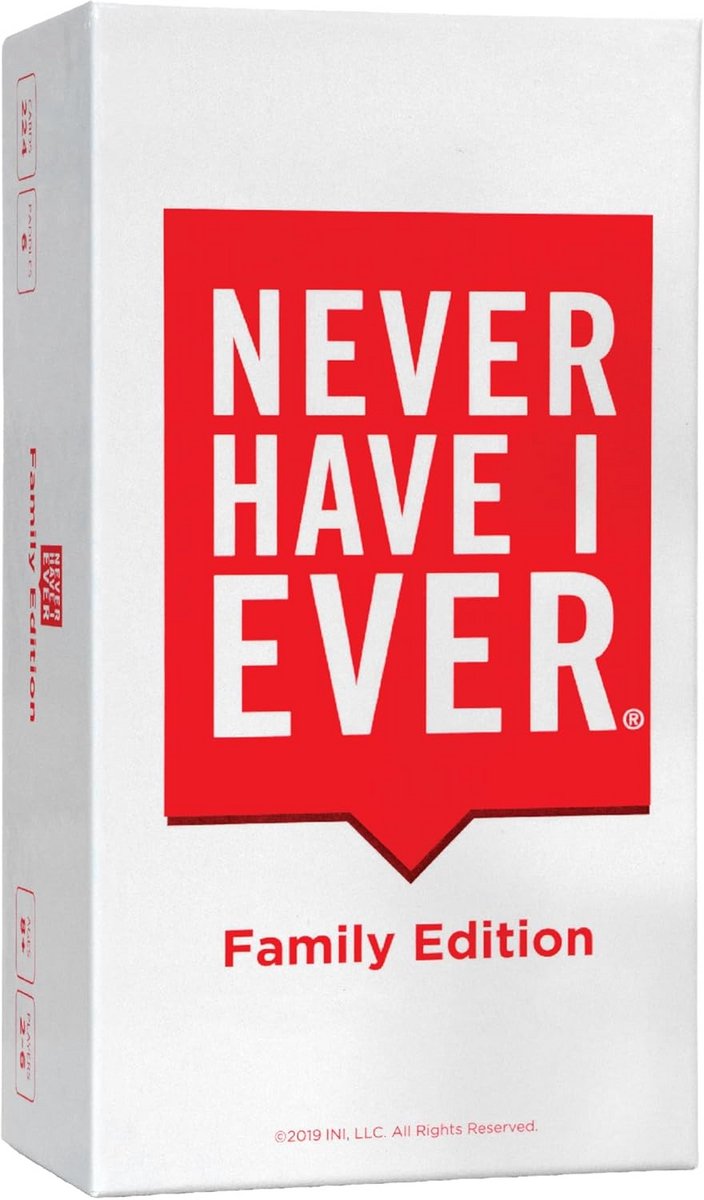 Nooit Meer Gedaan Familie Kaartspel Set - Humoristisch Gezelschapsspel voor Alle Leeftijden (8+) en 2+ Spelers