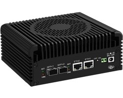 Krachtige Mini PC Router met Dual 10GbE SFP+ en 2.5GbE LAN, Firewall Barebone