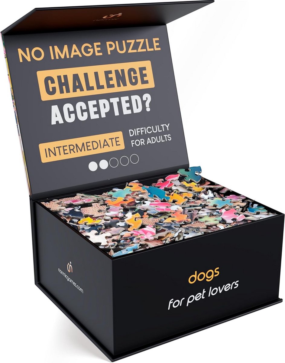 1000 Stuks Puzzel zonder Afbeelding - Uitdagende Legpuzzel voor Volwassenen