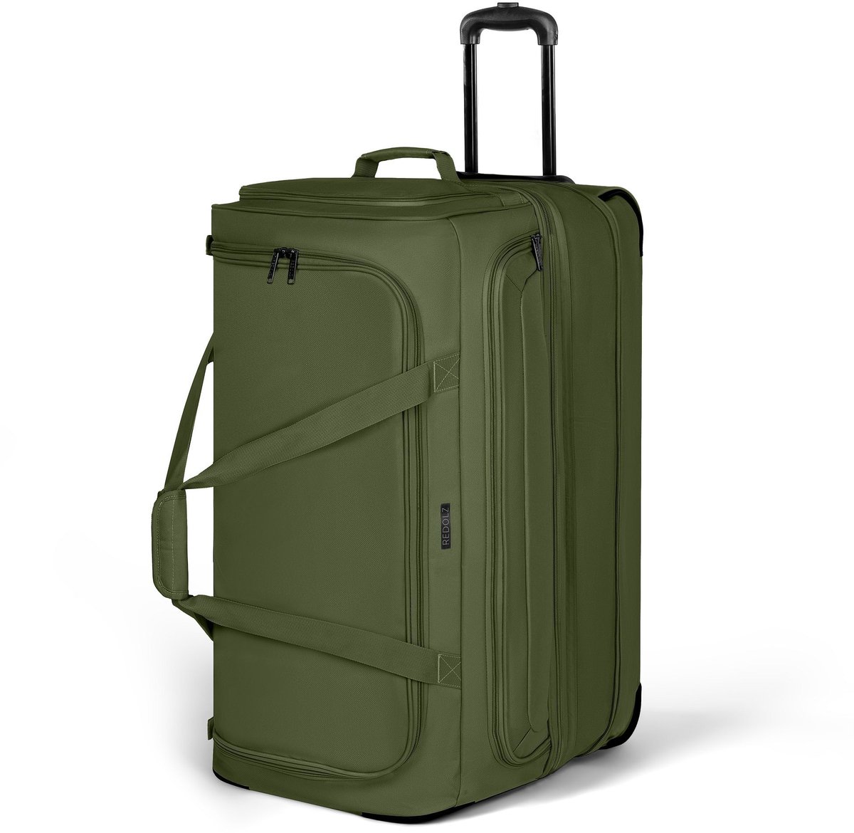 Redolz Duffle Essentials reistas op 2 wielen 70 cm L met uitbreidingsflap - olive