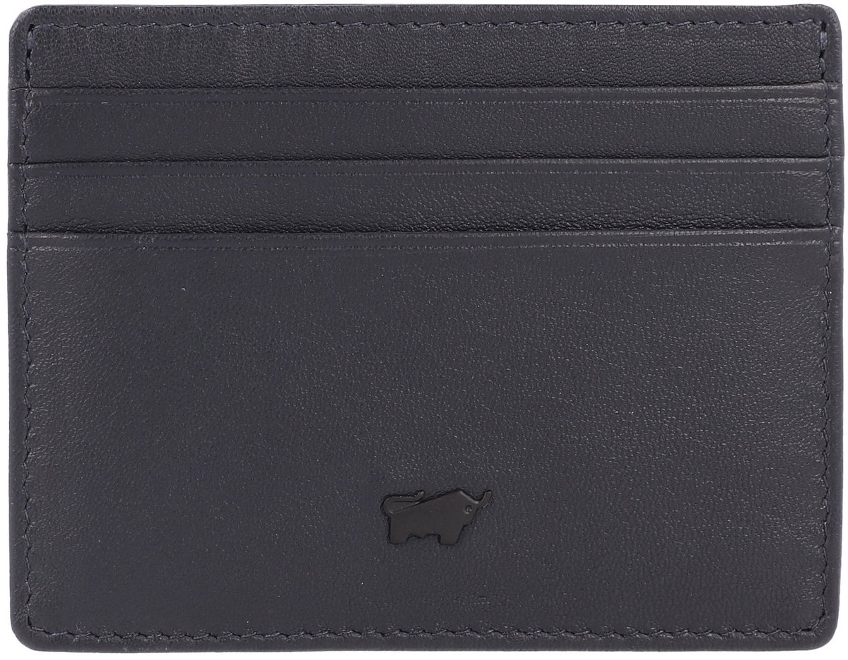 Braun Büffel Hannes Kredietkaart etui RFID-bescherming Leer 10.5 cm - 6 Sleuven - navy