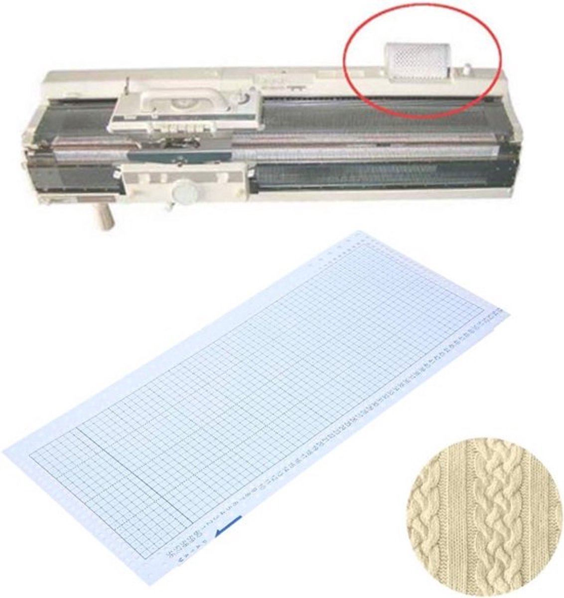 10 Stuks Breimachine Punchkaart Set - 24 Bloemkaarten voor Breimachine Accessoires