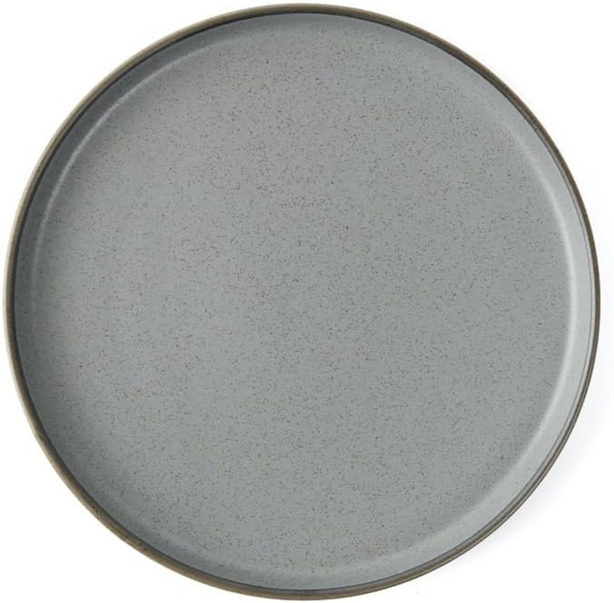 Granietgrijs Porselein Bord 21 cm Hoge Rand 0,44 Liter