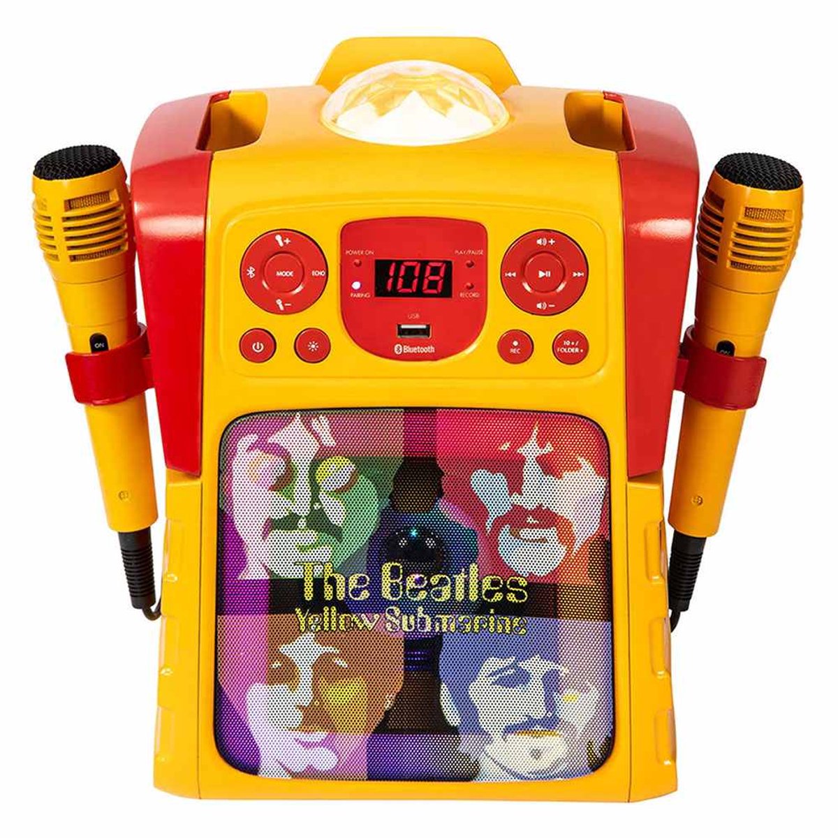 The Beatles - Yellow Submarine Faces Karaoke speaker - Geel/Multicolours
