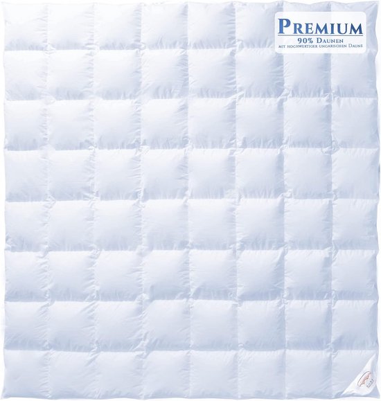 MA49 Zeer warm donsdekbed 200 x 220 cm 2500 gram vulling EXTRA WARM dekbed deken wit 100% natuur nieuw ganzendons donsbed dekbed