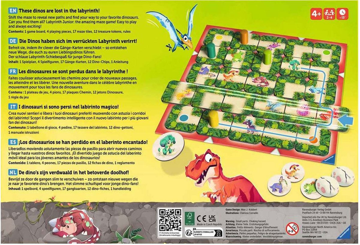 Ravensburger Junior Labyrinth Dino - Bordspel — afbeelding 2