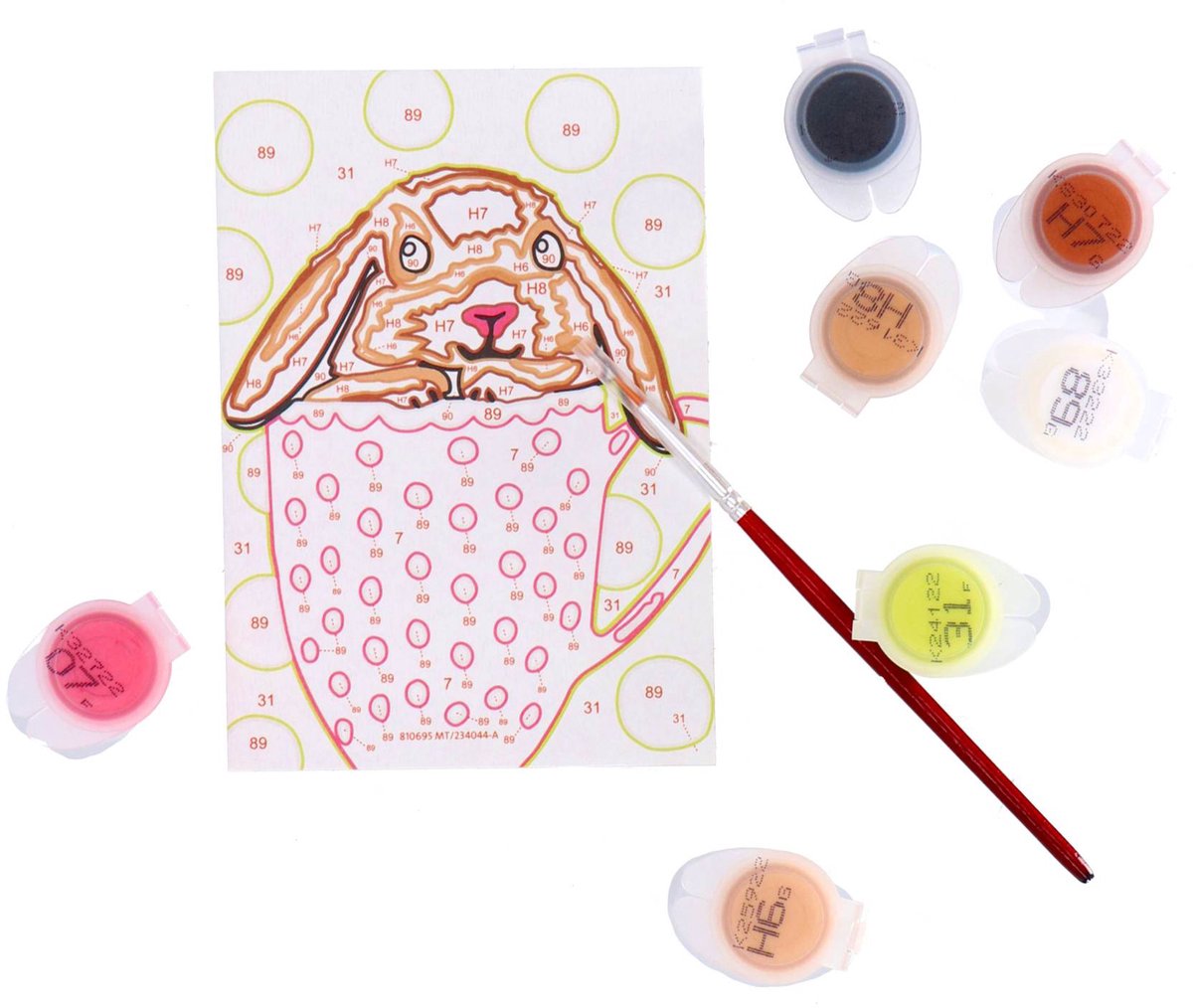 Ravensburger CreArt Bunny Cup - Schilderen op nummer voor kinderen — afbeelding 4