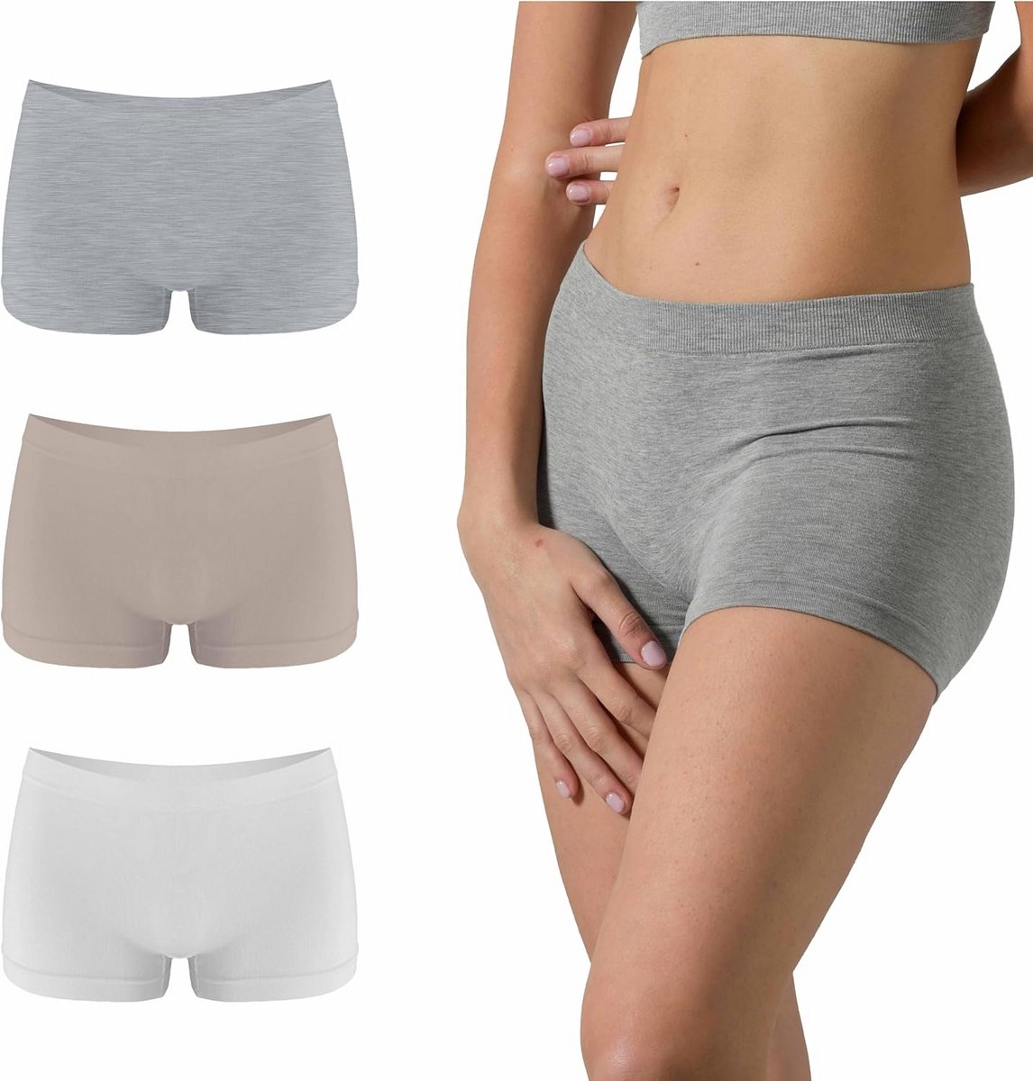 Dames boxershorts bamboe zacht - katoen - Made in Italy