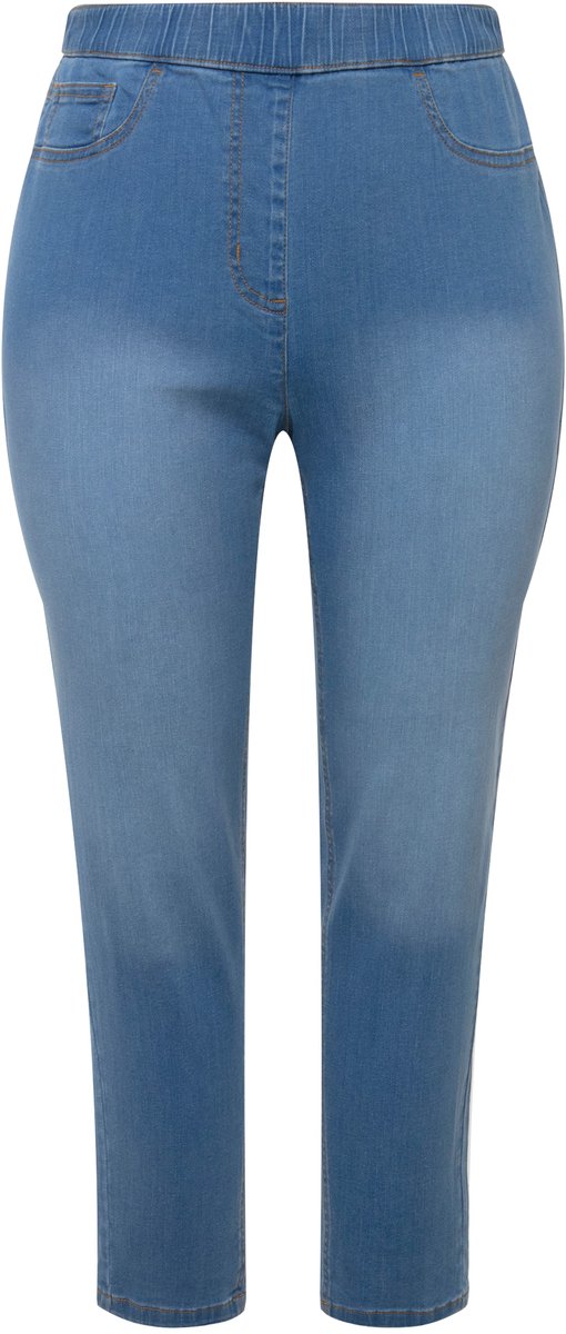 Angel of Style - Dames - Jegging Jule Slim Fit waseffecten elastische tailleband - Lichtblauw - Maat 60