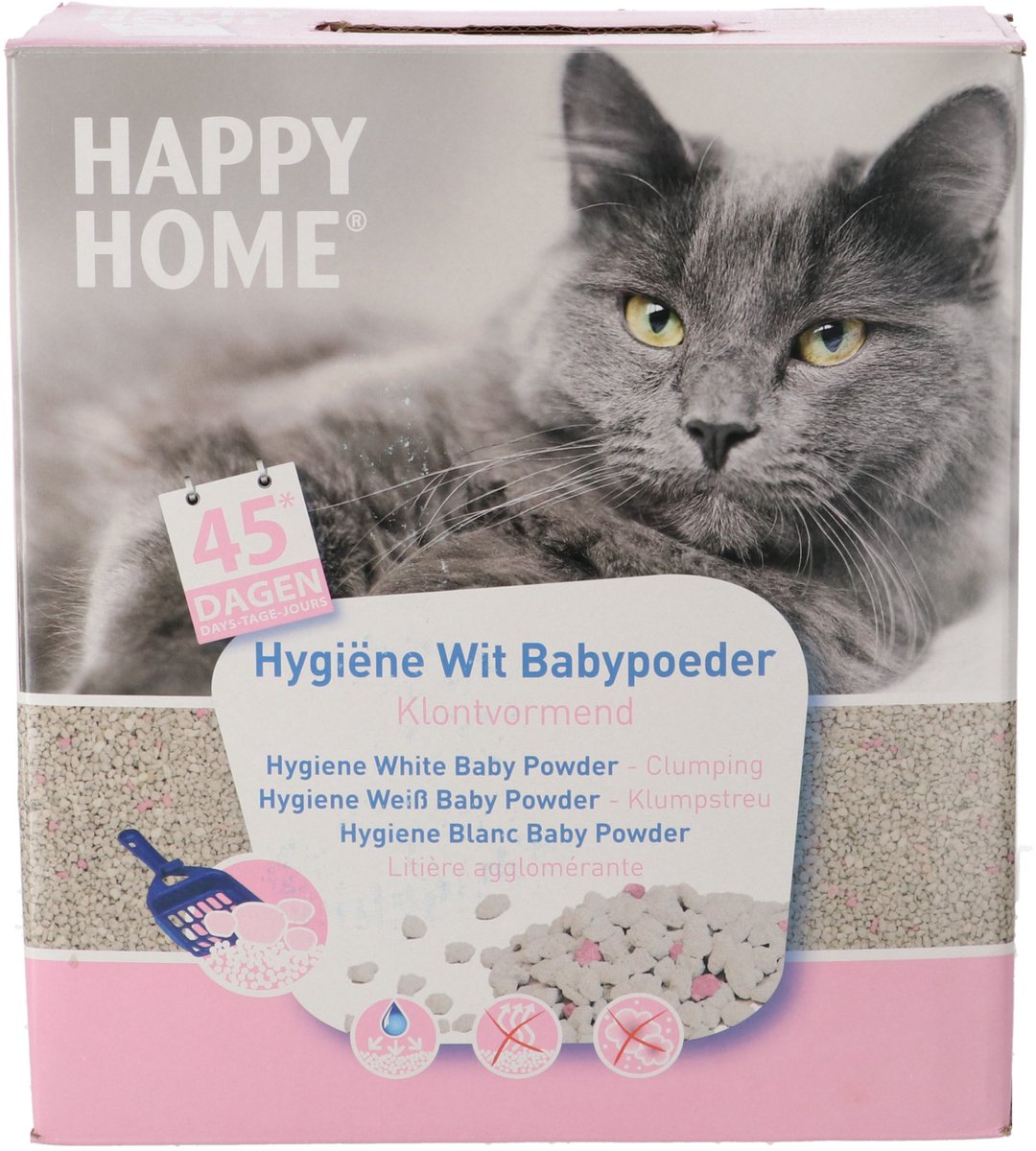 Happy Home Kattenbakvulling Met Baby Poeder - Kattenbakvulling - 10 l