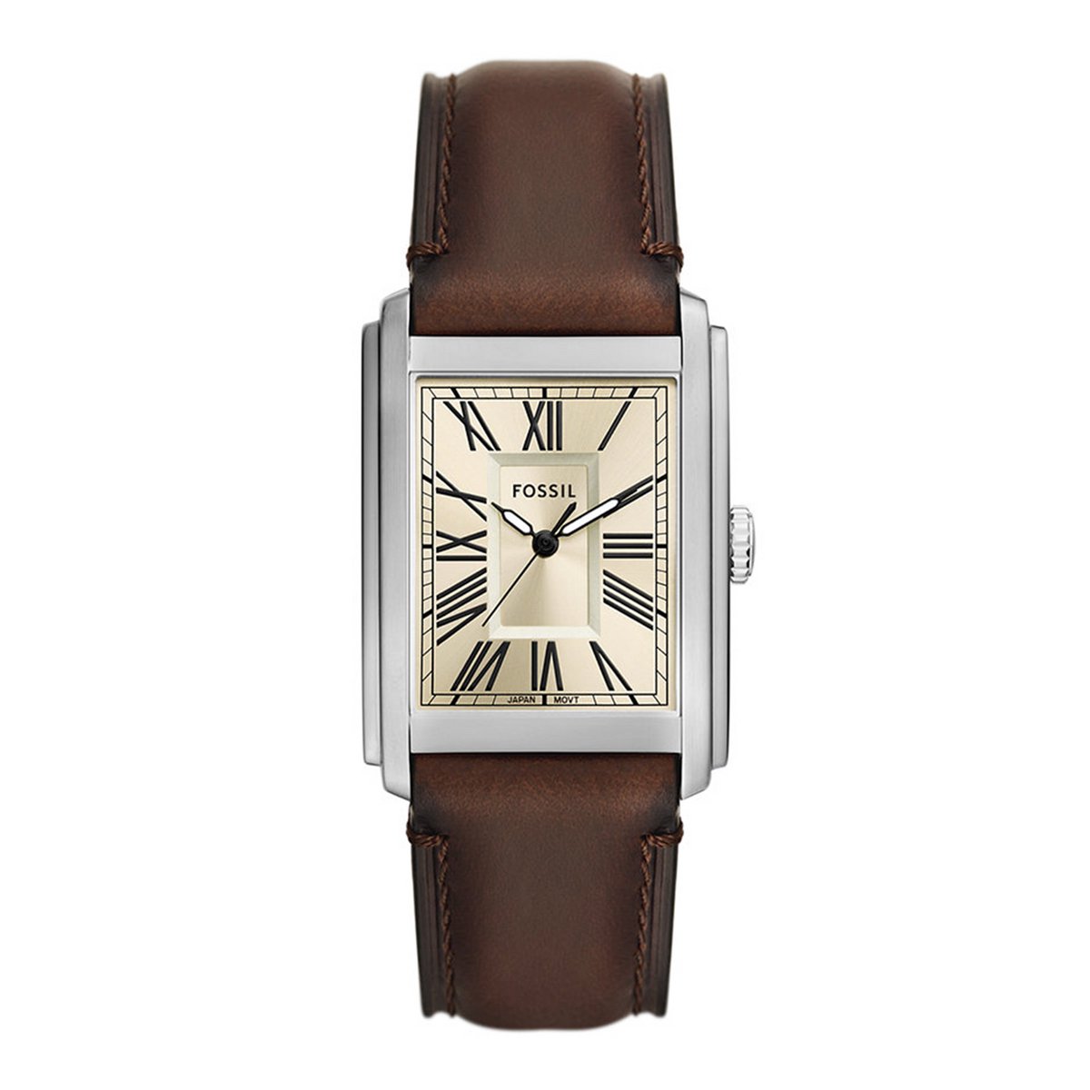 Fossil CARRAWAY FS6012 Heren Horloge 30 mm - Bruin