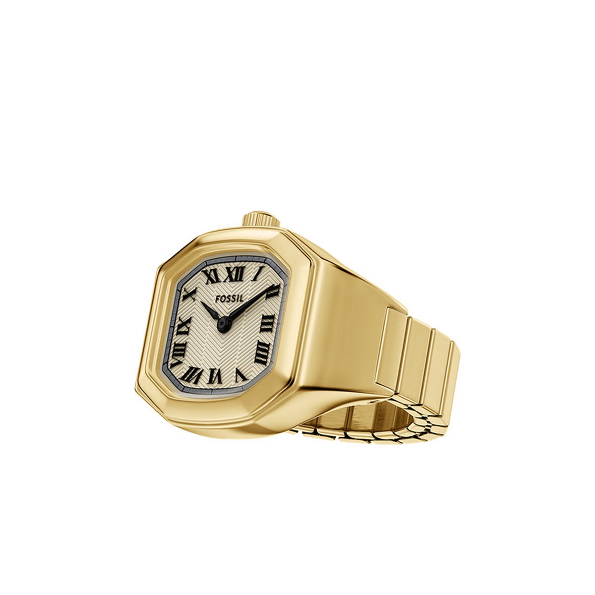 FOSSIL HARLOW WATCH RING Dames Horloge 16 mm - Goudkleurig