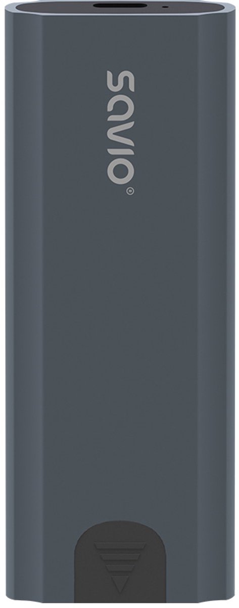Savio M.2 SSD NVMe external drive enclosure USB-C 3.1 AK-67 grey