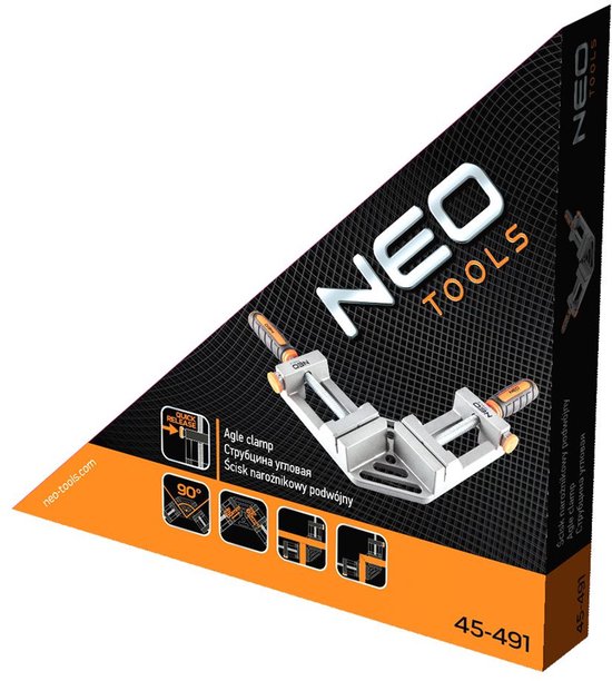 NEO 45-491 - Dubbele Hoekspanner - 90 graden - Ergonomisch - Antislip van Merkloos — afbeelding 3