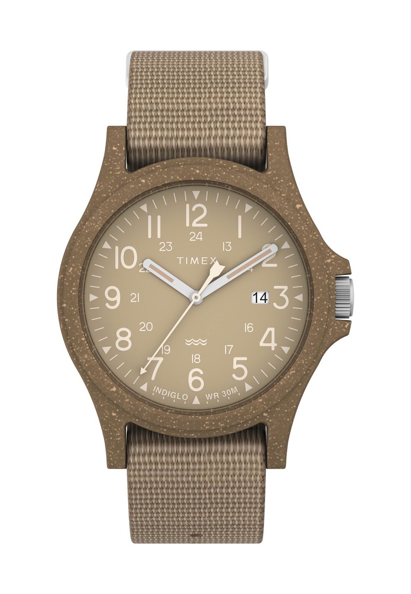 Timex Reclaim Ocean Kwarts Analoog Horloge Groente Case: 100% #Tide Ocean Material® | Armband: 100% #Tide Ocean Material® 40 mm TW2V96000YH