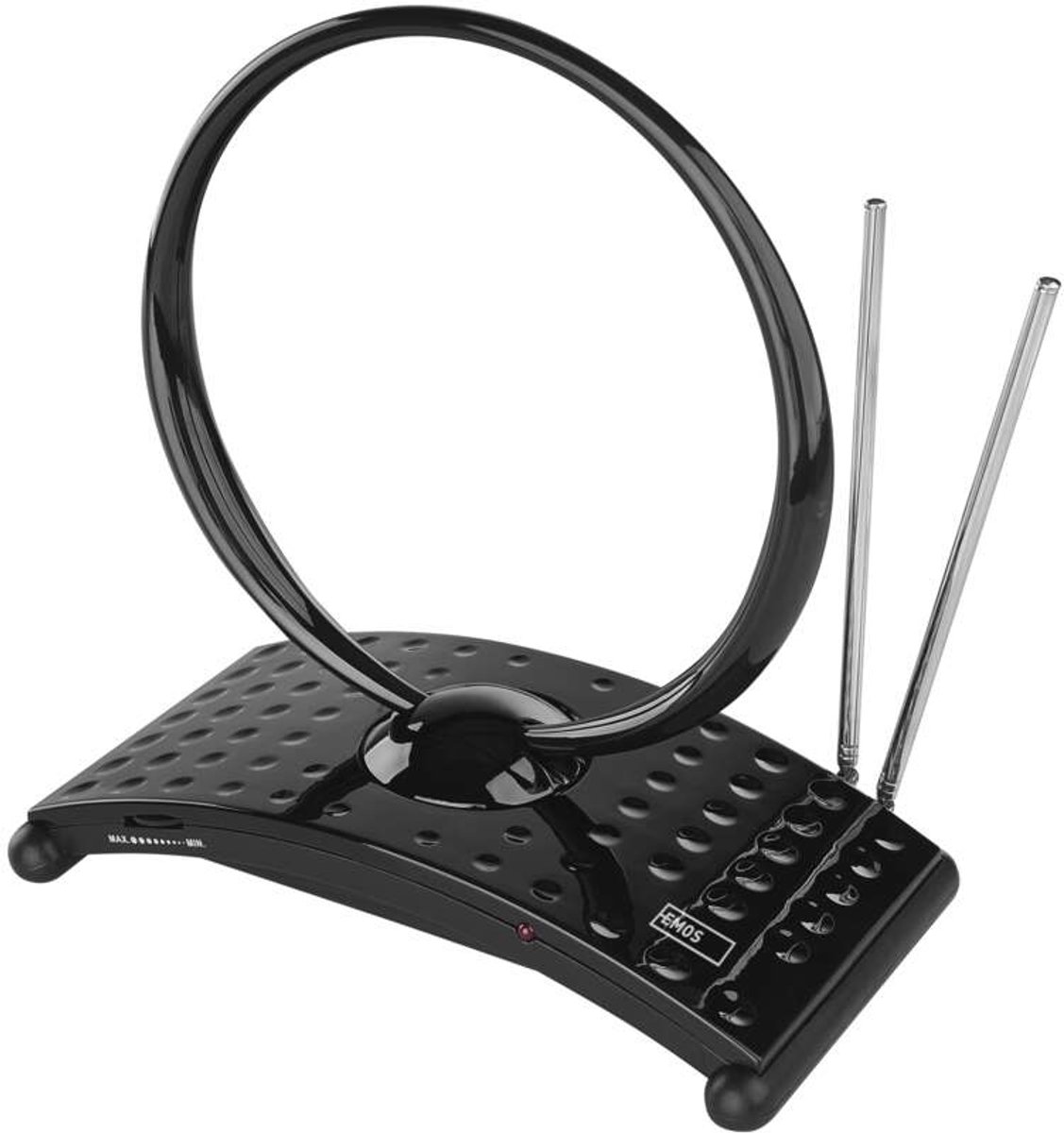 Emos J0701, Binnen, Zwart, 1,5 m, DVB-T2, DAB, FM, 25000 m