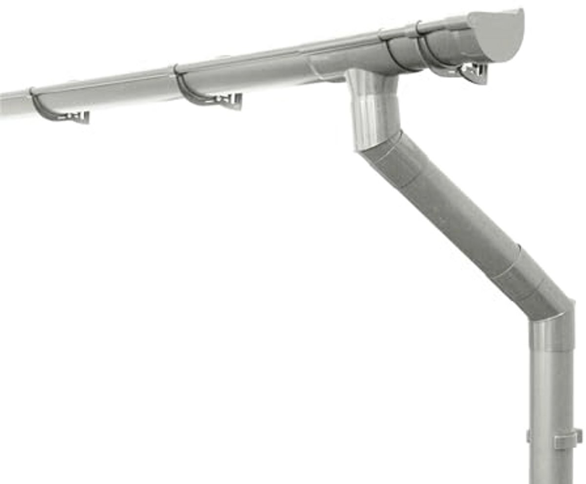 Dakgotenset 125mm Halfrond 4m - Professionele Dakafvoeroplossing - Hoogwaardig PVC-U Kunststof