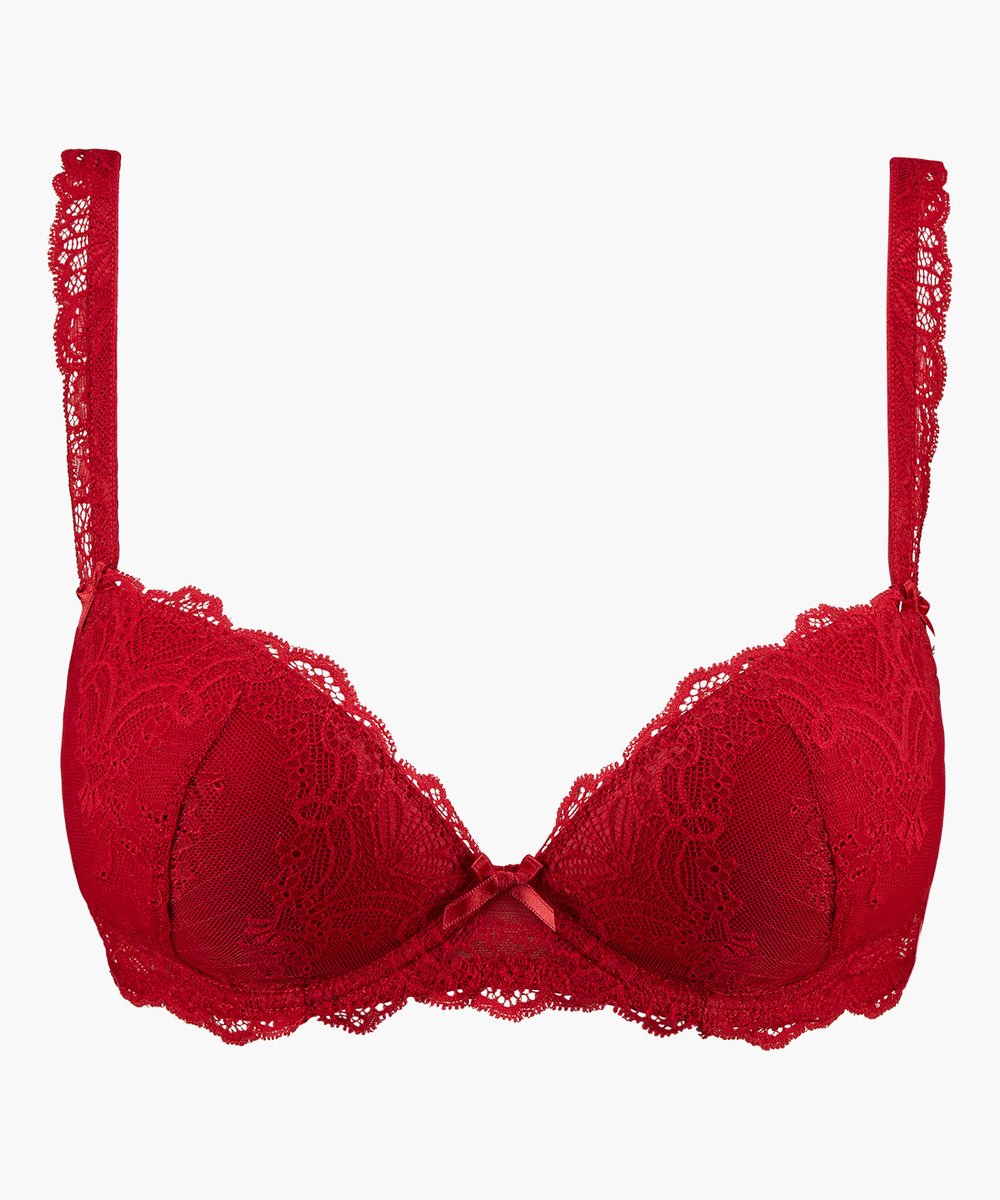 Aubade Danse des Sens Push Up Bh OG08-N Irresistible Red - maat EU 70E / FR 85E