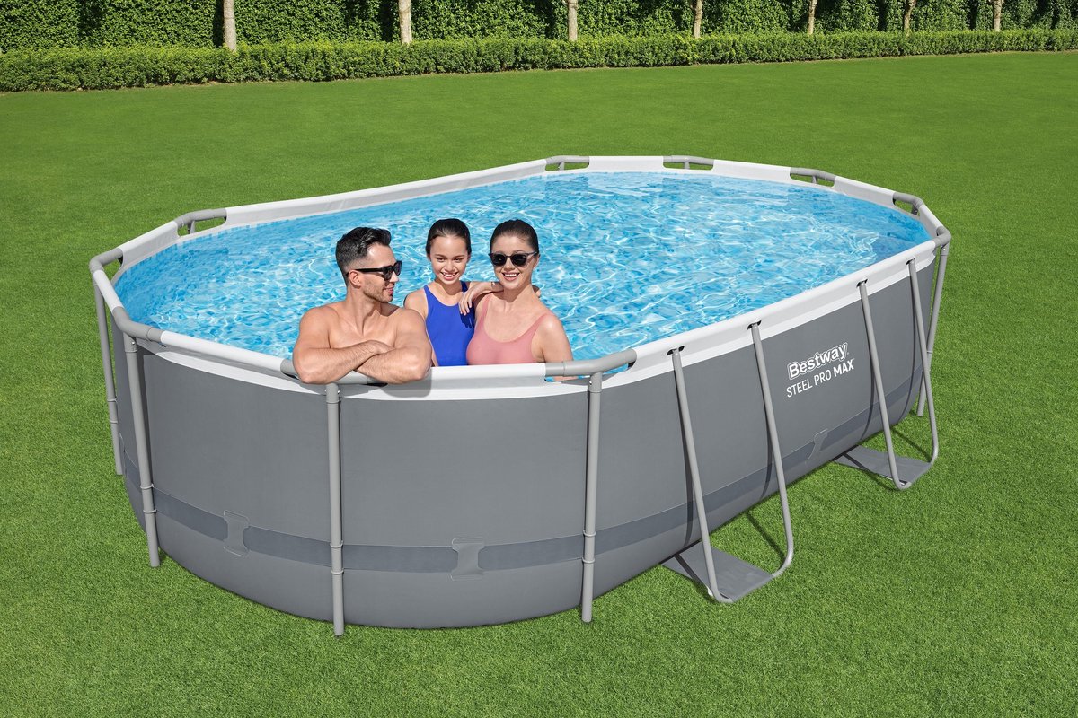 Bestway Power Steel kit piscine ovale 488x305x107 cm 56448
