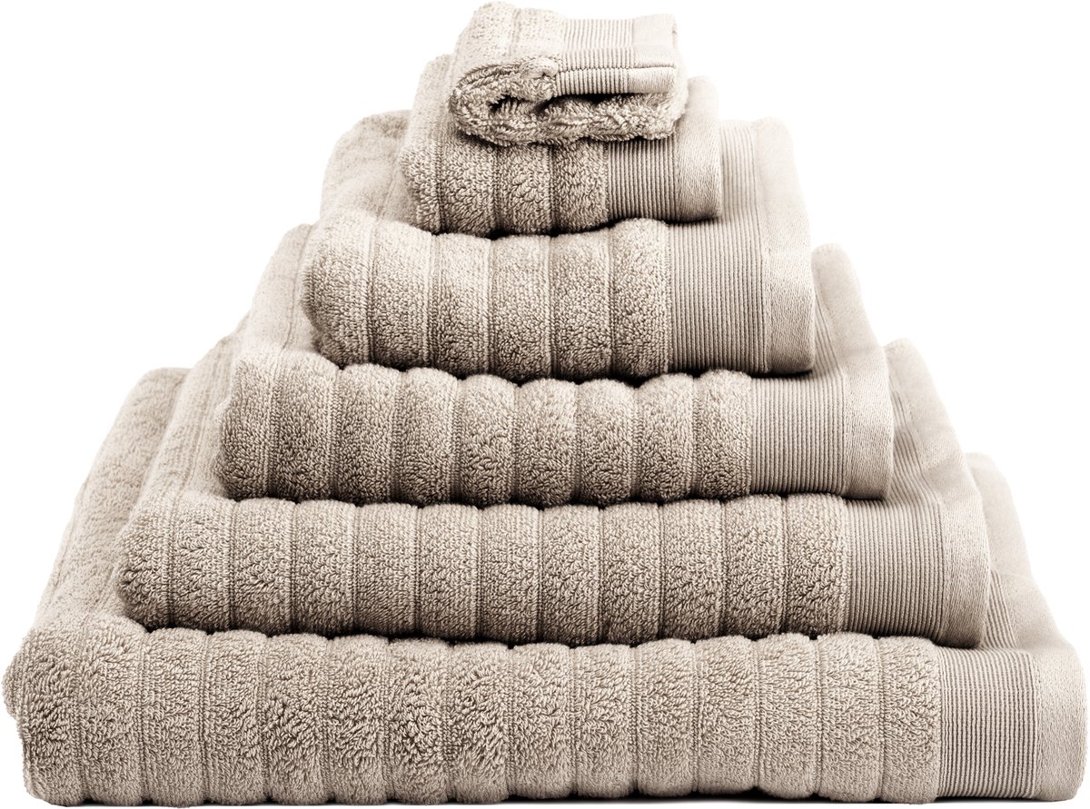 Heckettlane Washandje Prestige - Van 100% Katoen - 3 Stuks Washandjes - Beige