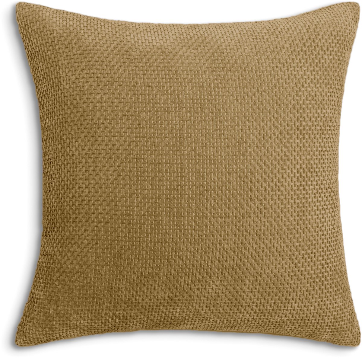 Heckettlane Sierkussen Velours Panama - Amber Gold - Sierkussens 48x48 cm - 100% Polyester Velours - Inclusief Binnenkussen