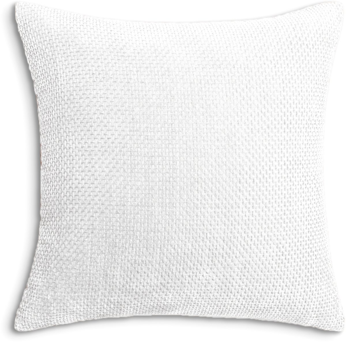 Heckettlane Sierkussen Velours Panama - White - Sierkussens 48x48 cm - 100% Polyester Velours - Inclusief Binnenkussen