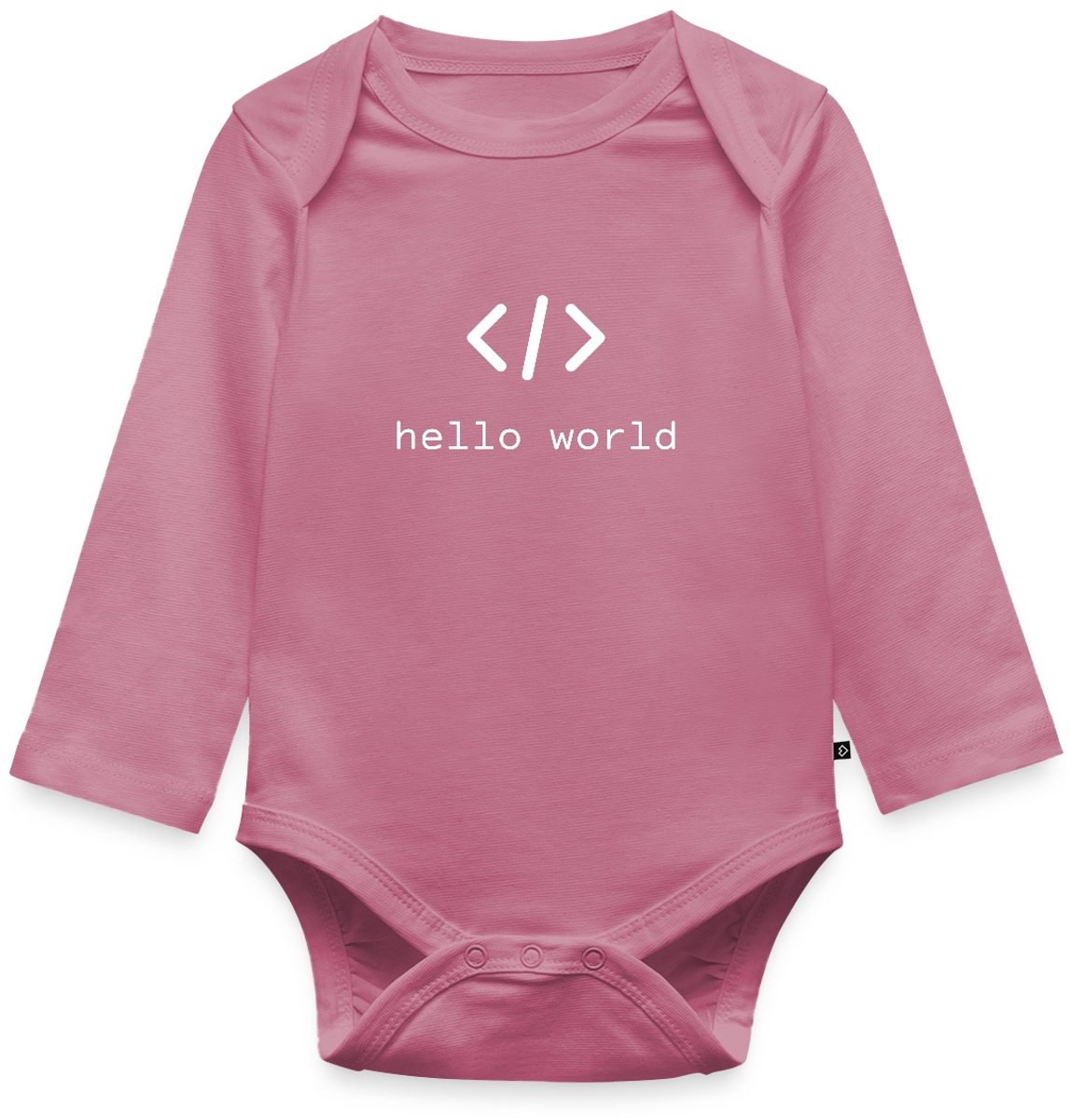 Hello World Programmeurs Baby Rompertje Met Lange Mouwen