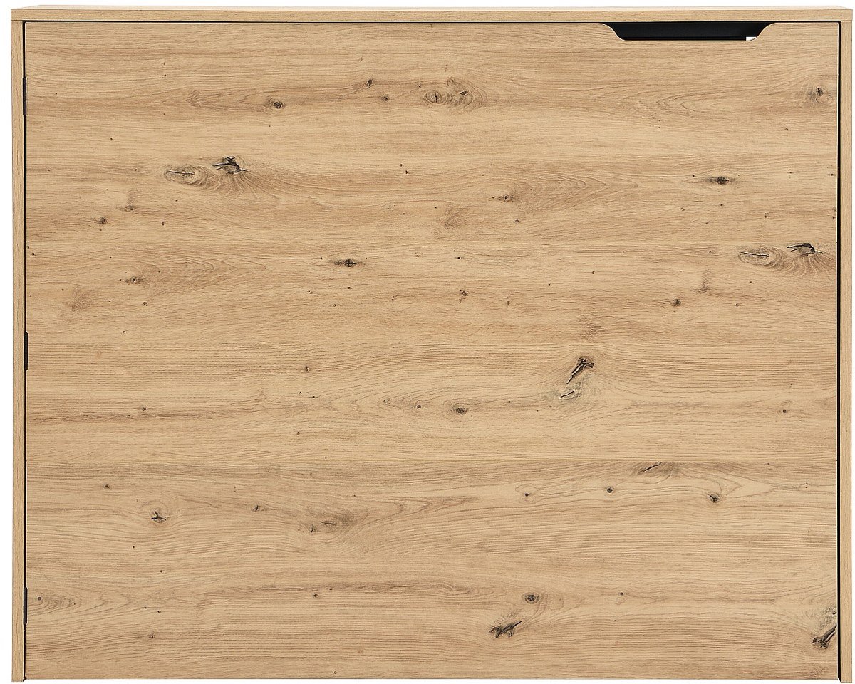 Vente-unique Opklapbaar hoekbureau - MDF - Kleur: Naturel - RELIMY